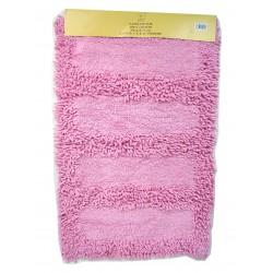 Tapis de salle de bain 100% coton 50x75cm rose