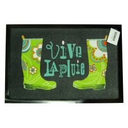 Tapis d'entrée accueil J'aime la pluie 40x60cm