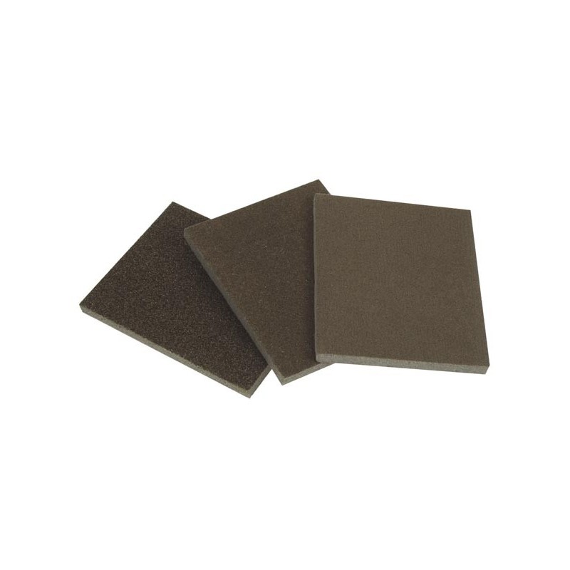 Lot de 3 éponges abrasives 125x100x10mm pour ponçage