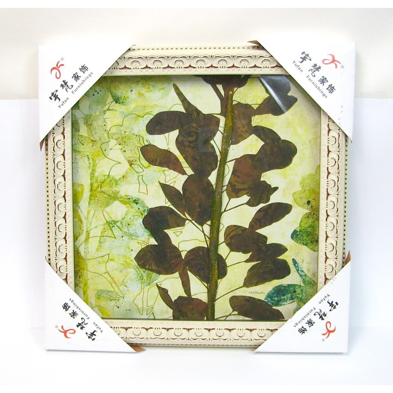 Tableau mural à effets relief branche 36x36cm Tableau mural à effets relief branche 36x36cm