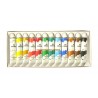 Lot 12 tubes 12ml peinture huile couleurs assorties