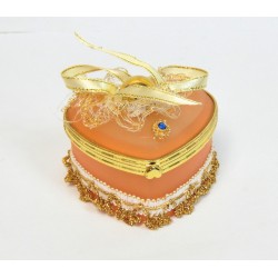 Boite a bijoux coeur rose
