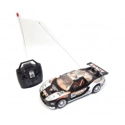 Voiture de course rallye radiocommandée bleu/gris 23cm