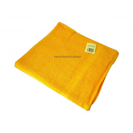 Drap de bain éponge coton orange 350g/m² 80x150cm