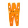 Lettre alphabet "W" en bois peint 15cm