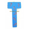 Lettre alphabet "T" en bois peint 15cm