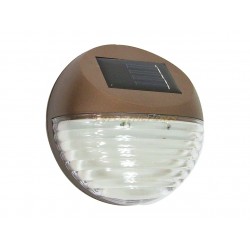 Lampe borne balise solaire applique murale 2 leds