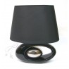 Lampe de table design coloris noir argent